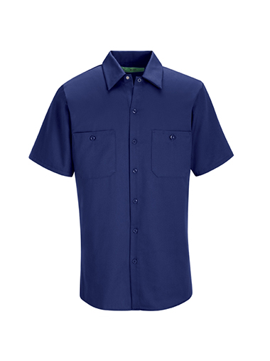 Wrinkle Resistant Short Sleeve Cotton Work Shirt